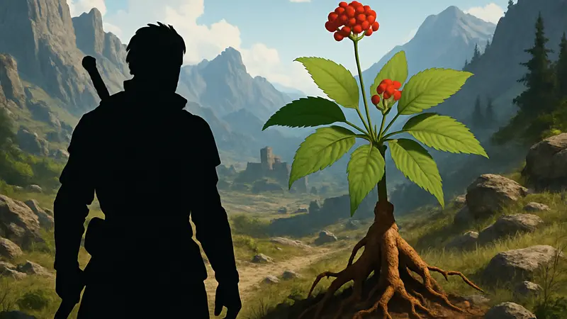 Игровой мир Crimson Desert с Диким Женьшенем, гайд по уровню Духа