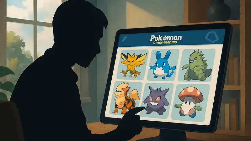 Игровой экран Pokemon Champions с командой покемонов.