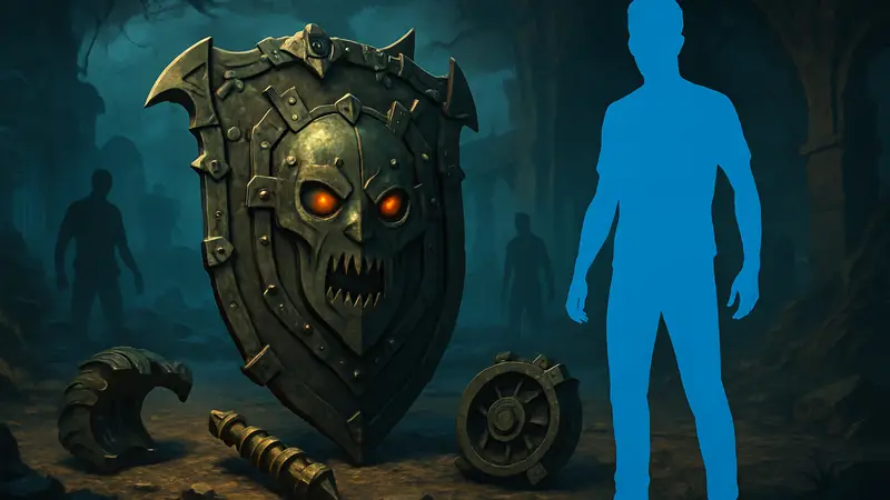 Зомби-щит и части для его сборки в Black Ops 3 Zombies Revelations.