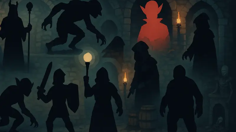 Коллаж с различными персонажами из игры Vampire Crawlers