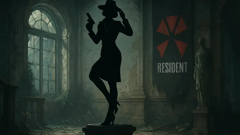 Статуя Грейс Эшкрофт из Resident Evil Requiem в костюме «Фильм Нуар»