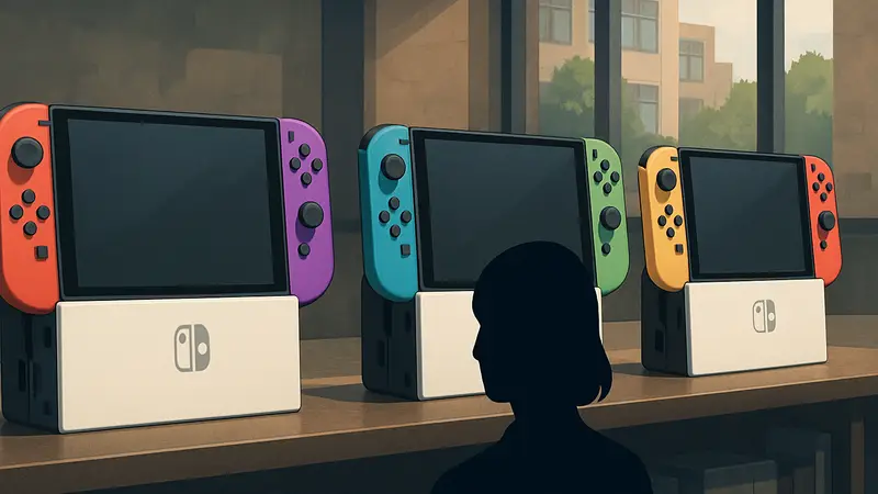 Консоль Nintendo Switch 2 в различных цветовых вариантах Joy-Con