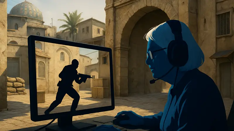 59-летняя стримерша Аунтия Хуан играет в Counter-Strike и обыгрывает профи.