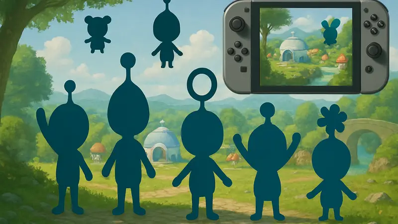 Изображение персонажей игры The New Denpa Men, выходящей на Nintendo Switch 2