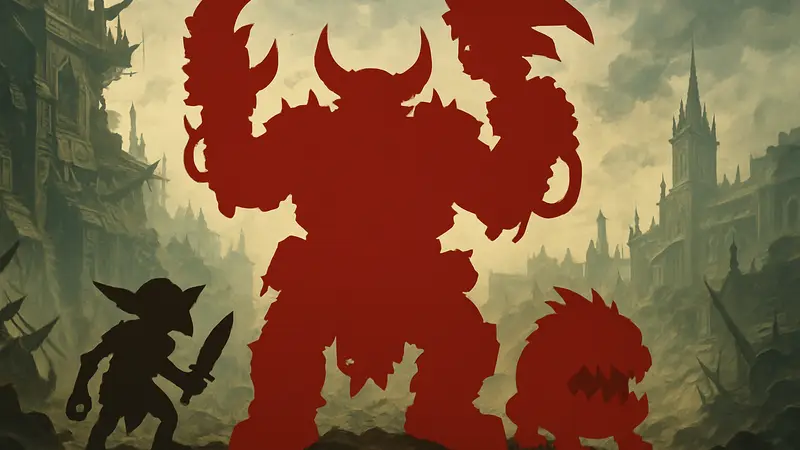 Изображение новой миниатюры Варбосса Warhammer 40,000 с его сквигом и гротом.