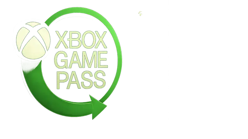 Логотип Xbox Game Pass на фоне консоли Xbox Series X