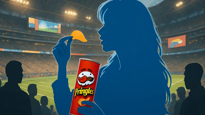 Рекламный ролик Pringles с Сабриной Карпентер, показанный на Супербоуле LX
