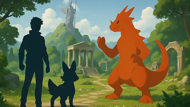 Скриншот из игры Olympus Rangers, напоминающей Pokemon, с глубокой кастомизацией существ и персонажей.