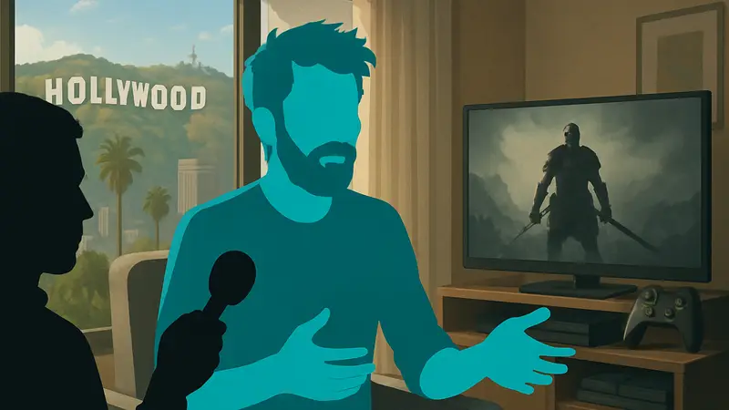 Гэвин Фри из Slow Mo Guys в интервью, рассказывающий о своей карьере в кино и играх.