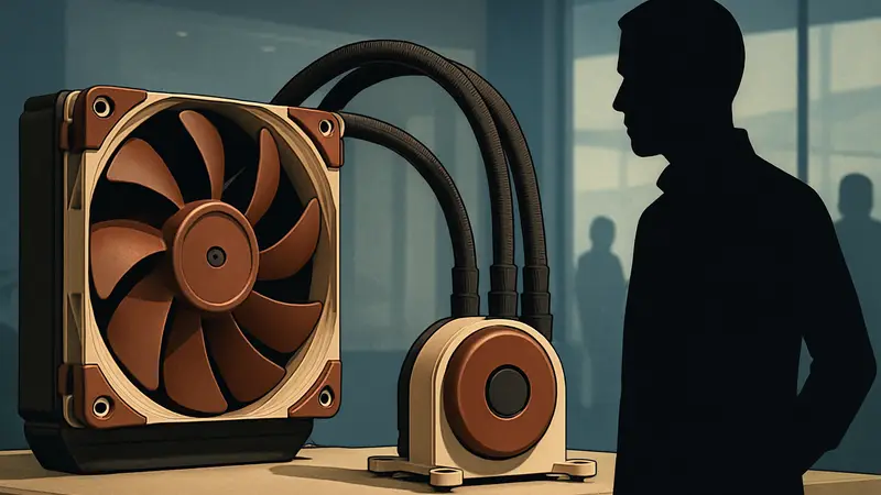 Noctua NL-LC1 AIO кулер в фирменных бежево-коричневых цветах
