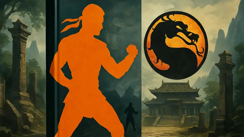 Книга об истории Mortal Kombat, обложка книги Да начнется Смертельная битва!, логотип Mortal Kombat