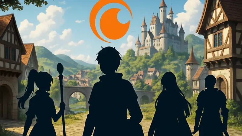 Изображение из популярного исекай-аниме на платформе Crunchyroll