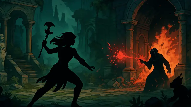 Скриншот из roguelike игры Sin and Siege на Steam, похожей на Hades 2