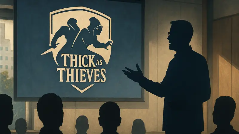 Уоррен Спектор, создатель Deus Ex, презентует логотип новой стелс-игры Thick as Thieves.