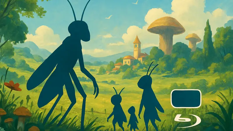 Постер анимационного фильма Disney Pixar «Hoppers», анонсирующий стриминг и релиз на Blu-ray.