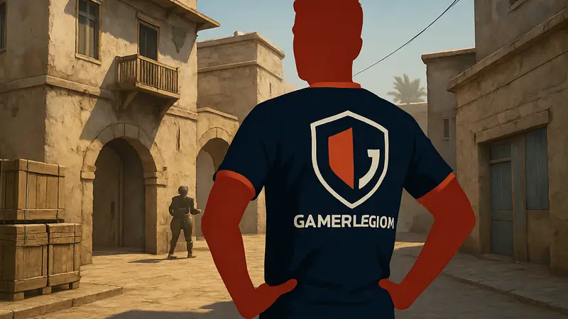 Киберспортсмен FL4MUS в форме команды GamerLegion по CS2
