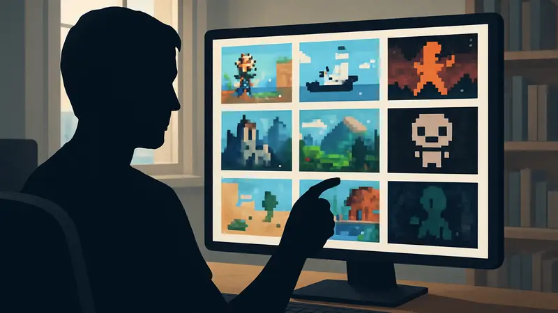 Игрок угадывает пиксельные игры, викторина PC Gamer, распознавание скриншотов
