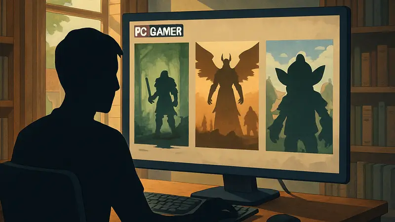 Геймер угадывает названия MMORPG по подсказкам в онлайн-викторине от PC Gamer.