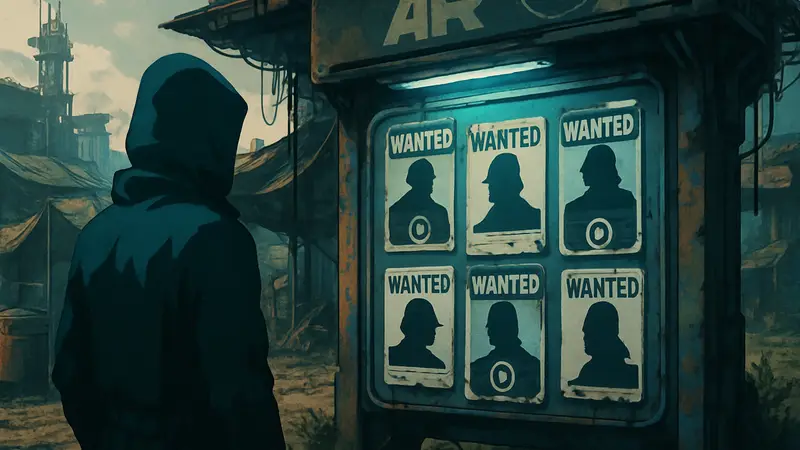 Неофициальная доска объявлений о наградах в игре ARC Raiders, скриншот игры