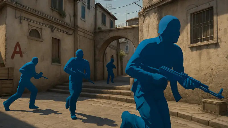 Игровой скриншот Counter-Strike 2, демонстрирующий улучшенную анимацию персонажей.