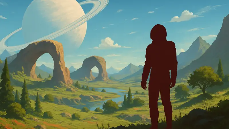 Планета из No Man's Sky, похожая на мир Light No Fire. Фантастические пейзажи игры.