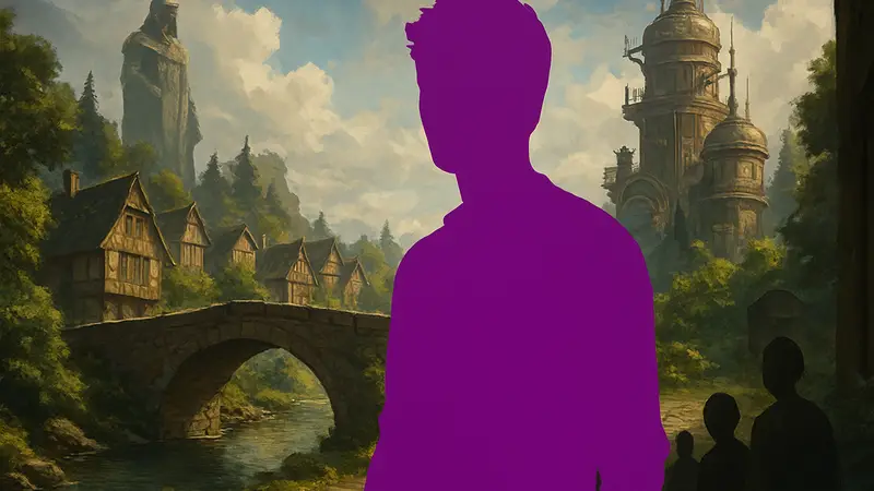 Рекламный баннер GOG с изображением, которое выглядит как сгенерированное искусственным интеллектом.
