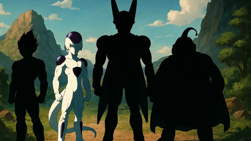 Рейтинг всех главных злодеев Dragon Ball Z, включая Фризу, Селла и Маджина Буу.