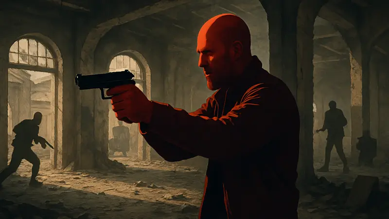 Джейсон Стэйтем в трейлере фильма «Мятеж», кадры из боевика.