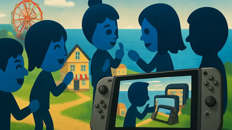 Персонажи Mii из Tomodachi Life: Living The Dream на Nintendo Switch, взаимодействующие друг с другом