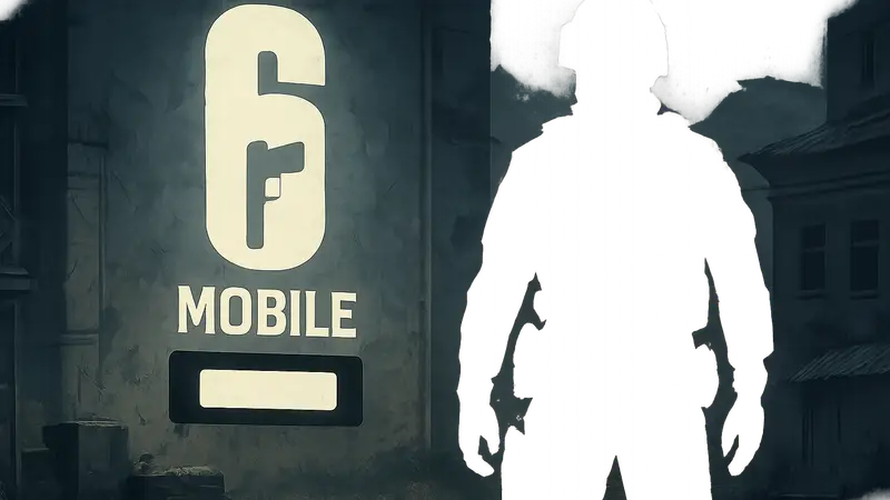 Логотип Rainbow Six Siege Mobile с датой закрытия.