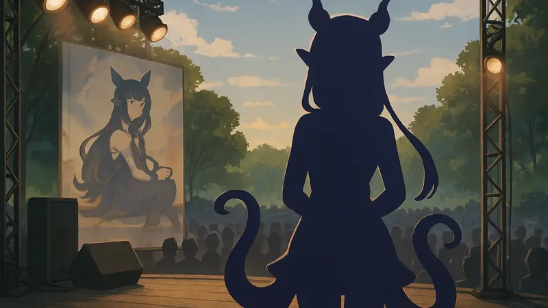 Витубер Ниномаэ Ина'нис из Hololive, изображение с концерта или обложки EP