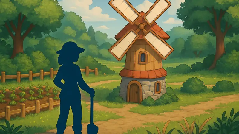 Изображение Мини-мельницы на ферме в игре Fields of Mistria.
