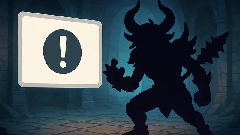Секретный босс из Deltarune Глава 5, готовящийся к битве, на фоне уведомления о нерфе.