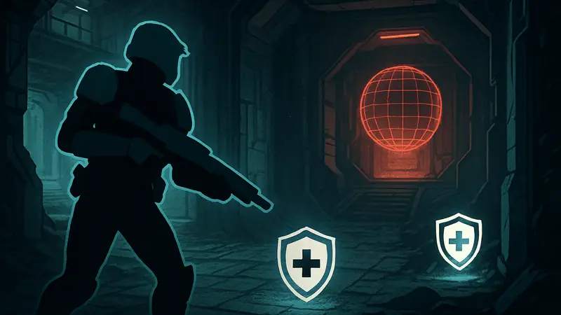 Изображение игрового процесса Marathon с Антивирусными пакетами и зонами "Блокировки"