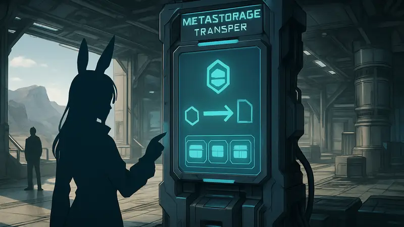 Изображение интерфейса Metastorage Transfer в Arknights: Endfield, скриншот игры