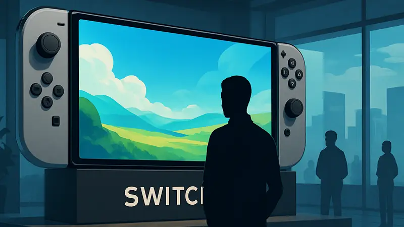 Концепт-арт Nintendo Switch 2 с OLED-экраном или логотип Nintendo Switch