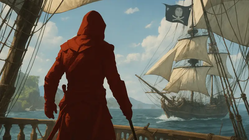 Эдвард Кенуэй на корабле в Assassin's Creed Black Flag Resynced, не-RPG ремейк