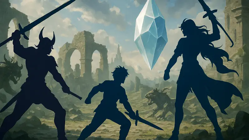 Герои Dissidia Duellum Final Fantasy в бою, мобильная игра