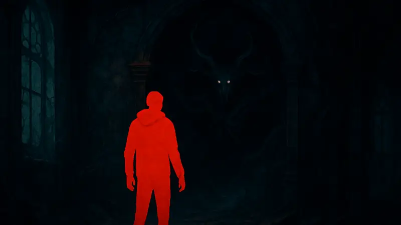 Логотип игры Cronos The New Dawn с элементами хоррора и мистики