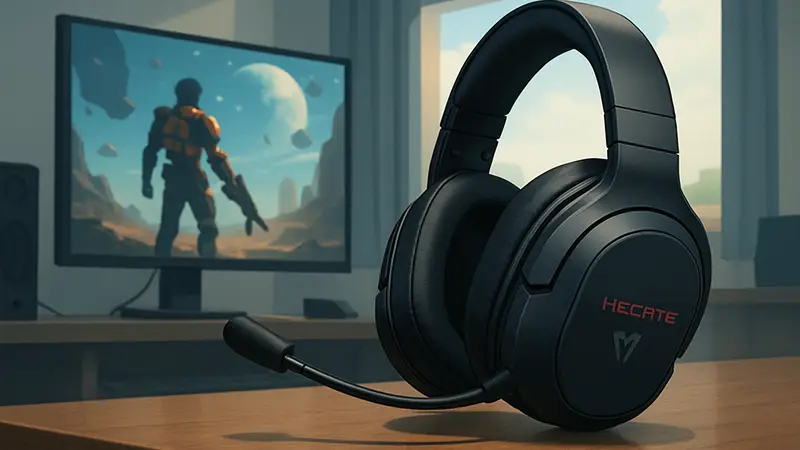 Беспроводная игровая гарнитура Hecate G5 Max на столе