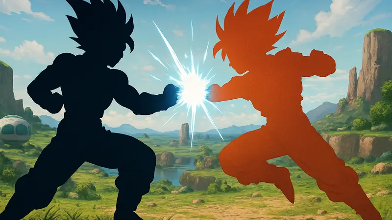 Кадр из Dragon Ball Z Xenoverse 3, боевая сцена с персонажами, показывающая динамичный бой.