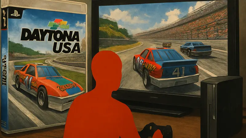 Обложка игры Daytona USA, консоль PlayStation 3, гоночная игра