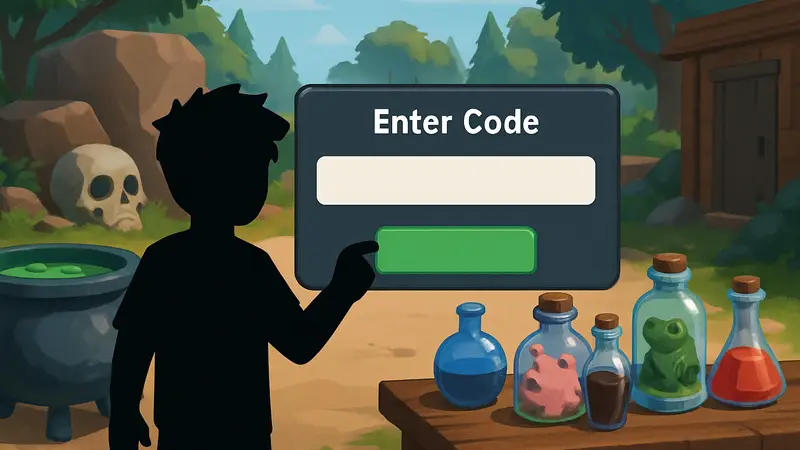 Скриншот игрового процесса Roblox Craft a Brainrot с окном для ввода кодов в феврале 2026.