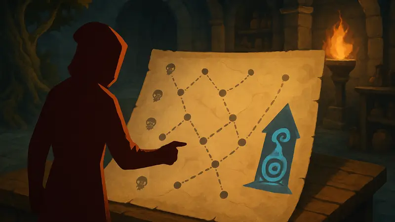 Изображение карты из игры Slay the Spire 2, символизирующее игровую механику.