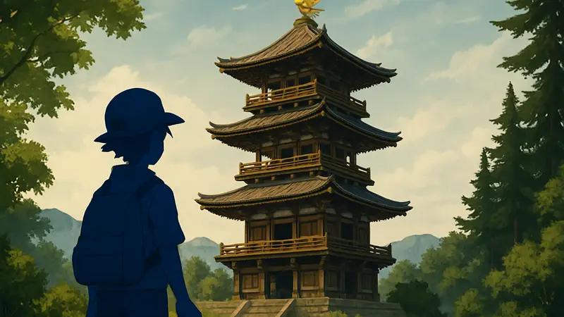 Колокольня из Pokemon Gold и Silver, воссозданная игроком в Pokopia.