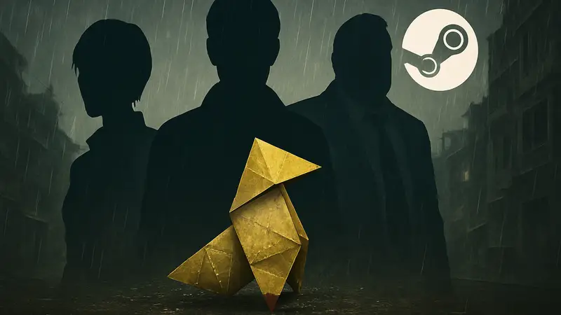 Heavy Rain бесплатно в Steam: обложка игры с главными героями и дождем.