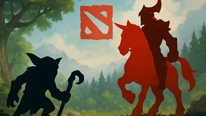 Игровые персонажи Meepo и Chaos Knight из Dota 2 после выхода нового патча 7.41b.