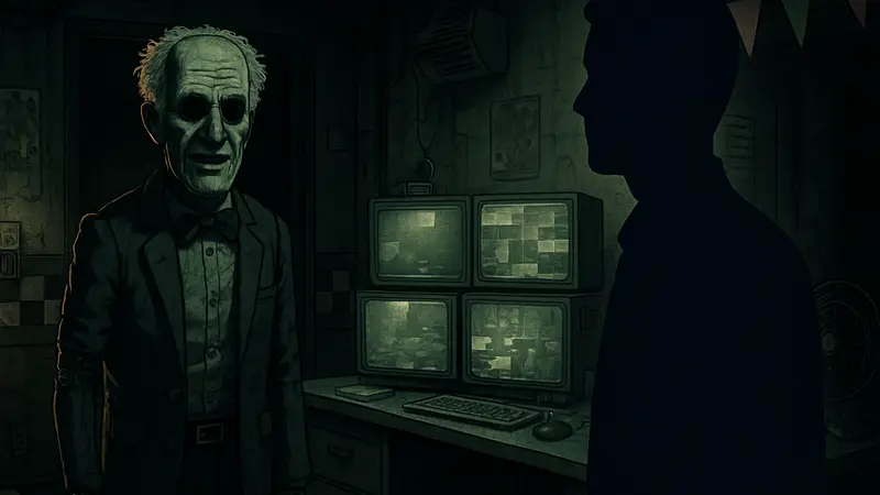 Изображение в стиле Five Nights at Freddy's, связанное с игрой Five Nights At Epstein's