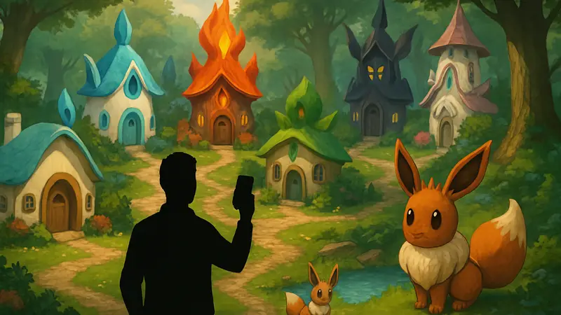 Игрок Pokopia построил удивительную деревню Иви, с домами для каждой эволюции Покемона в фэнтези-стиле.