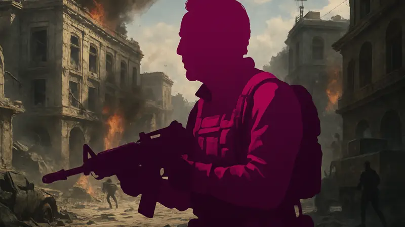 Николас Кейдж в боевом снаряжении на кадре из трейлера Call of Duty: Black Ops 7.